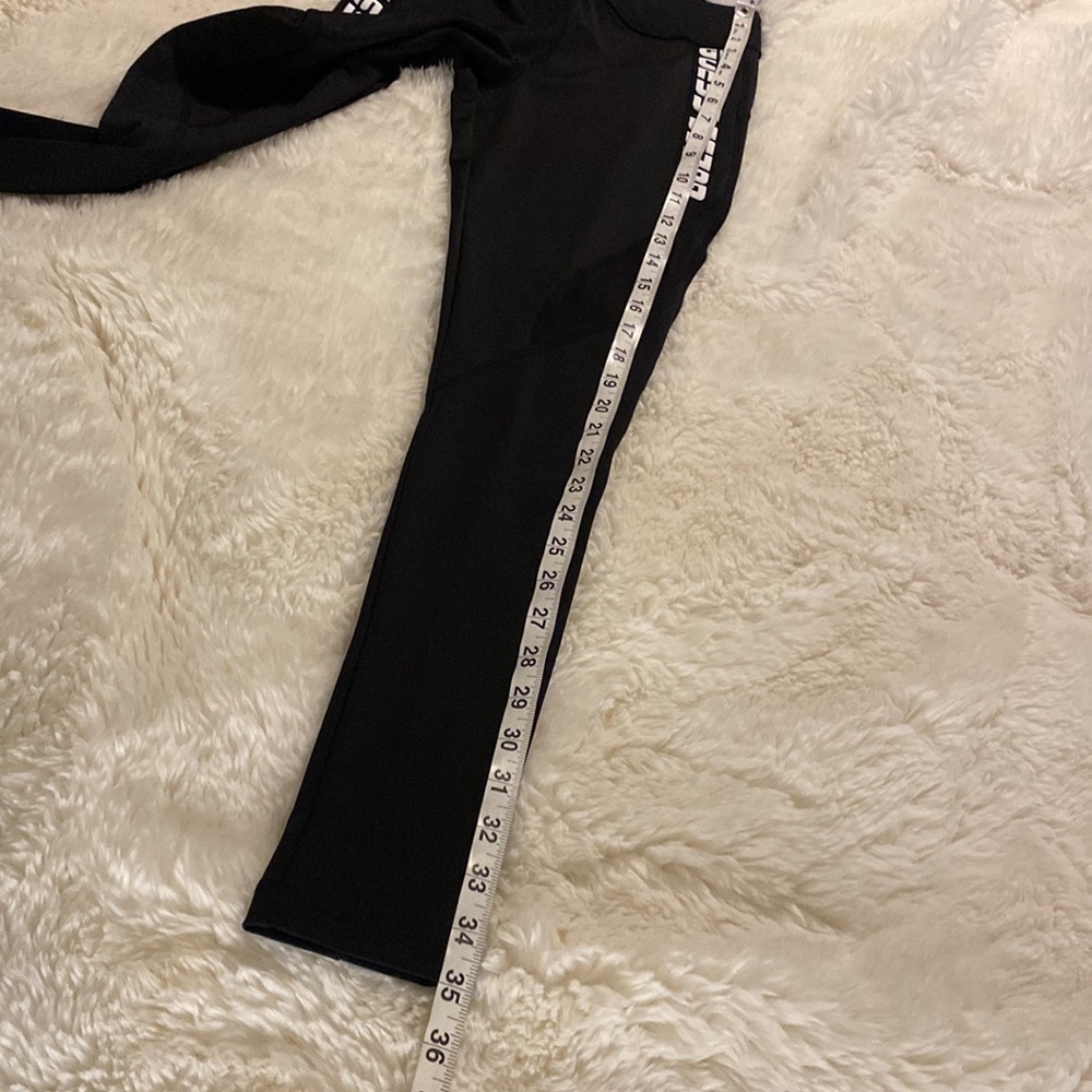 NWT GUESS Logo Mesh-Trim Leggings XS Black - Picture 8 of 9